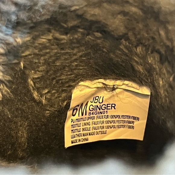 JBU Ginger Faux Shearling Lined Slip On Casual Mules 6 - Picture 9 of 9